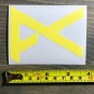 Anon Goggles Decal Sticker Yellow Burton AK Uninc Custom Sunglasses Visor XO