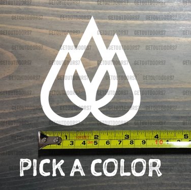 Travis Rice Sticker 3.5" Decal Quicksilver Lib Tech WHITE Snowboard Bindings Union White XO