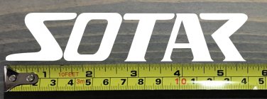 5.5" SOTAR Whitewater Decal White Sticker Kayak Canoe SUP Surf Whitewater Rafting