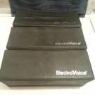 Vintage and authentic, Electro-voice vinyl microphone storage boxes. Black color