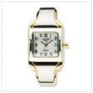 Two-Tone Cuff Bracelet Watch