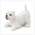 West highland terrier puppy figurine