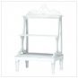 Distressed white mini shelves