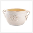 White Porcelain Bowl Planter