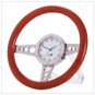Racy steering wheel desk clock