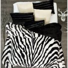 Zebra reversible blanket twin/full