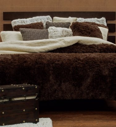 Brown reversible blanket full/twin
