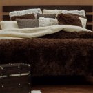 Brown reversible blanket queen/king
