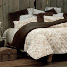Beige blanket reversible twin/full