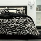Black and white reversible blanket twin/full
