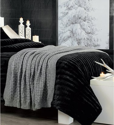 Gray blanket twin size