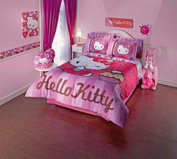 Hello kitty comforter sheet set twin size