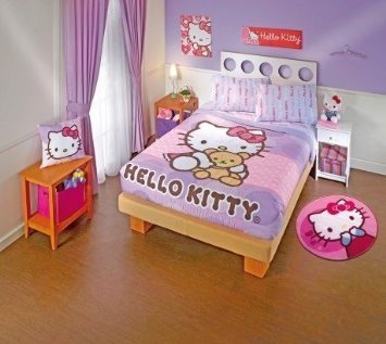 Hello kitty lightweight comforter sheet set twin size