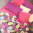 Multicolor reversible blanket full