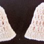 13 Small Doll Hats White Red Peach Green