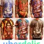 ॐ INDIAN GOD T SHIRT ॐ GANESH M L psychedelic hippy boho SHIVA psy hindu  UKSLR