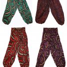ॐ Hippy Trousers ॐ Pants Baggy Harem Aladdin Indian ONE SIZE M/L UKSELR yoga ॐ