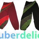ॐ Hippy Trousers ॐ Pants Baggy Harem Indian ONE SIZE Medium UKSELR yoga groovy ॐ