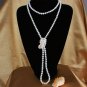 Authentic Pearl Long Statement Sweater Great Gatsby Classic Versatile Necklace