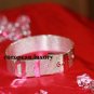 Silver Statement Business Career Watch Belt Bracelet Cuff
