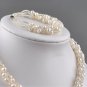 White Authentic Real Snake Pearl Great Gatsby Hollywood Bracelet