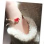 Red Heart Tag Cute Romance Gold Bracelet -wear your heart on sleeve!