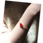 Red Heart Tag Cute Romance Gold Bracelet -wear your heart on sleeve!