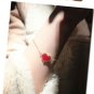 Red Heart Tag Cute Romance Gold Bracelet -wear your heart on sleeve!