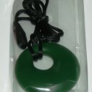 DARK GREEN Baby teething necklace with silicone pendant