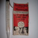 OHIO GLASS SANITARY COOKING THERMOMETER W INSTRUCTIONS