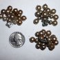 CLUSTER Bead Earrings Marked JAPAN Silvertone Vintage Clip On 1 pair + 1