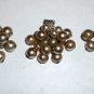 CLUSTER Bead Earrings Marked JAPAN Silvertone Vintage Clip On 1 pair + 1