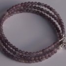 Triple Strand Semiprecious Gemstone Bangle Bracelet BBSPT1