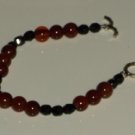 Red Agate with Black Crystals Bracelet BSSP3