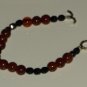 Red Agate with Black Crystals Bracelet BSSP3