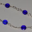 10mm Faceted Round Preciosa Crystal and Handcrafted Links Bracelet  BLLC3