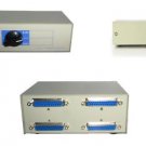 Data Transfer Manual Switch Box 4 Ports DB25 2-Way - 100% New!