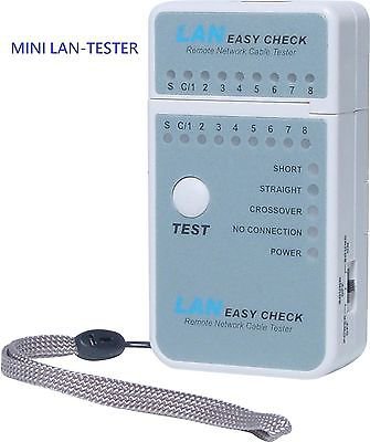 Mini LAN Tester for RJ45 Cat5 Cat6 Networks - 100% New!