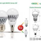 CELEX LED Bulb 4W 2700K Warm White E14 AC100-240V - 100% New!