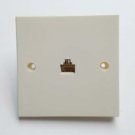 10 Pieces of RJ11 Telephone Single Socket Module Faceplate 6P6C - 100% New!
