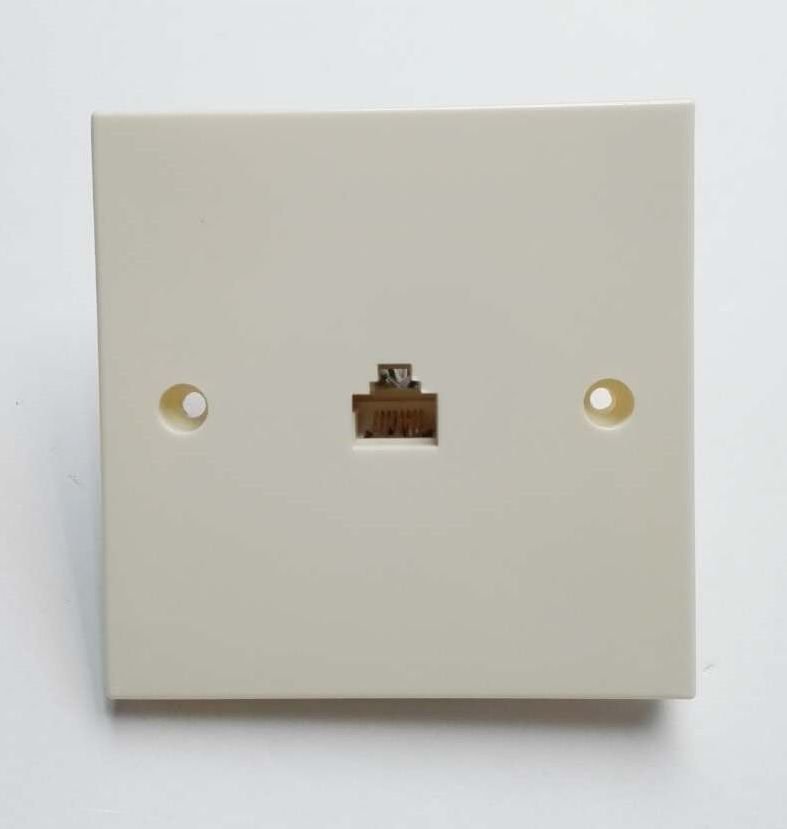 10 Pieces of RJ11 Telephone Single Socket Module Faceplate 6P6C 100 New!