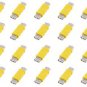 20 Pieces of USB A Male to USB A Male Connector Yellow  - 100% New!