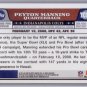 Peyton Manning 2008 Topps Chrome Blue Refractor #TC143 Colts, Broncos