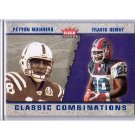 Peyton Manning 2002 Fleer Tradition Classic Combinations Hobby #9 CC Colts #/1500