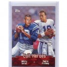 Peyton Manning 2000 Topps Combos Colt Heroes #TC1 Colts, Broncos