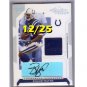 #/25 Reggie Wayne 2006 Playoff Gold Signature Proof Autographed Prime Jersey #49 Colts