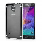 Ultra Thin Transparent Glossy Luminous TPU and PC Case for Samsung Galaxy Note 4 - White