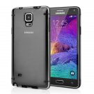 Ultra Thin Transparent Glossy Luminous TPU and PC Case for Samsung Galaxy Note 4 - Black