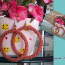 New Earrings,Handmade Earrings cotton 100% ,Drop Earring for you,