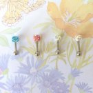 Opal Tragus Cartilage Rhinestone Earring Stud